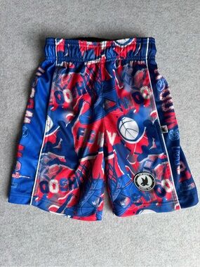 Flow Society Flow Swoosh Blue/Red Boys' Attack Shorts XS